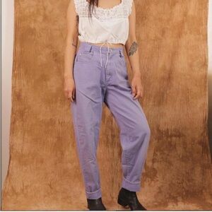 vintage 90s lavender carpenter jeans from anchor blue